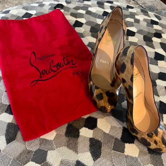 Christian Louboutin Cheetah print heels. Lightly worn. Size 36 - Picture 1 of 5